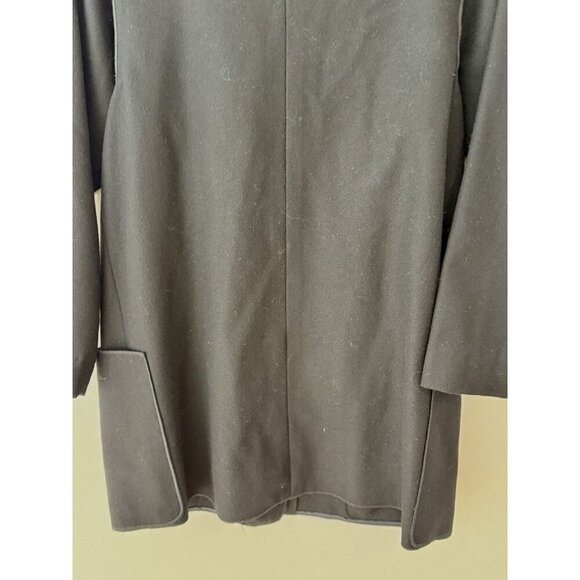 Vintage Mrs H Winter Sweater Blazer Black Wool Buttons - Picture 6 of 7